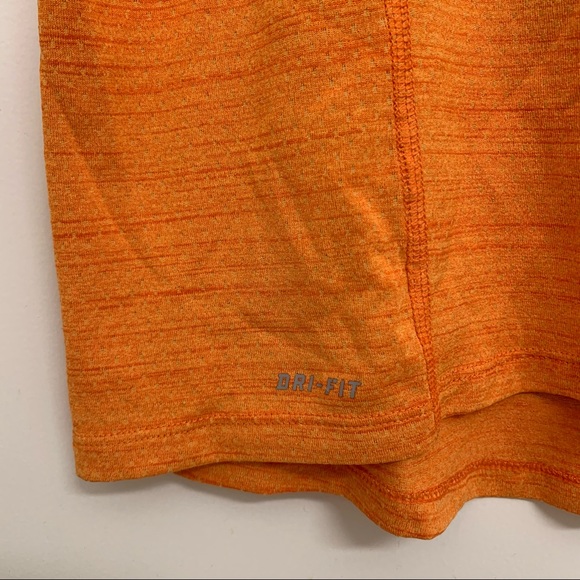 Nike running heathered bright orange dri fit short sleeve top large. - Picture 5 of 9